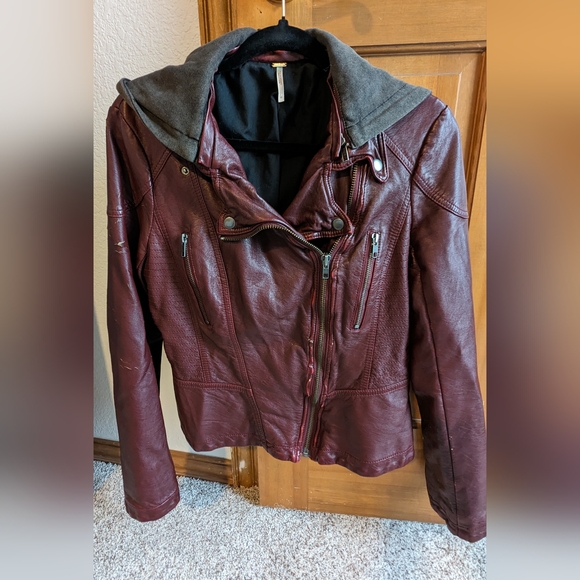 Free People Faux Leather Moto Jacket - Picture 6 of 12